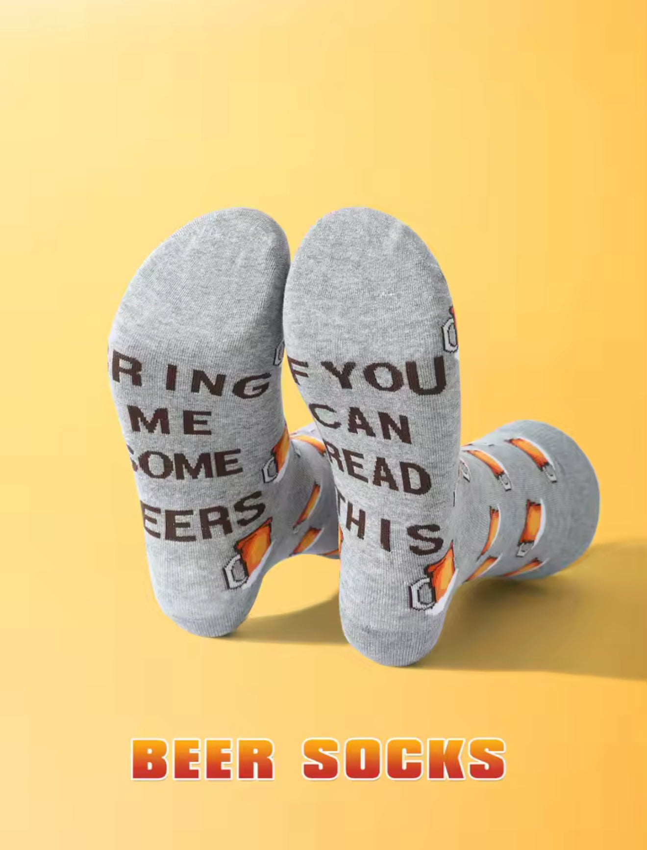 Beer Lover's Fun Socks – Unisex Novelty Gift