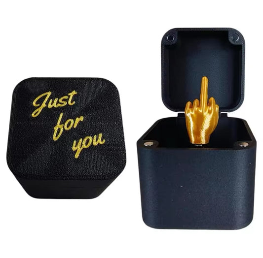 Just for You Prank Gift Box - Middle Finger Surprise