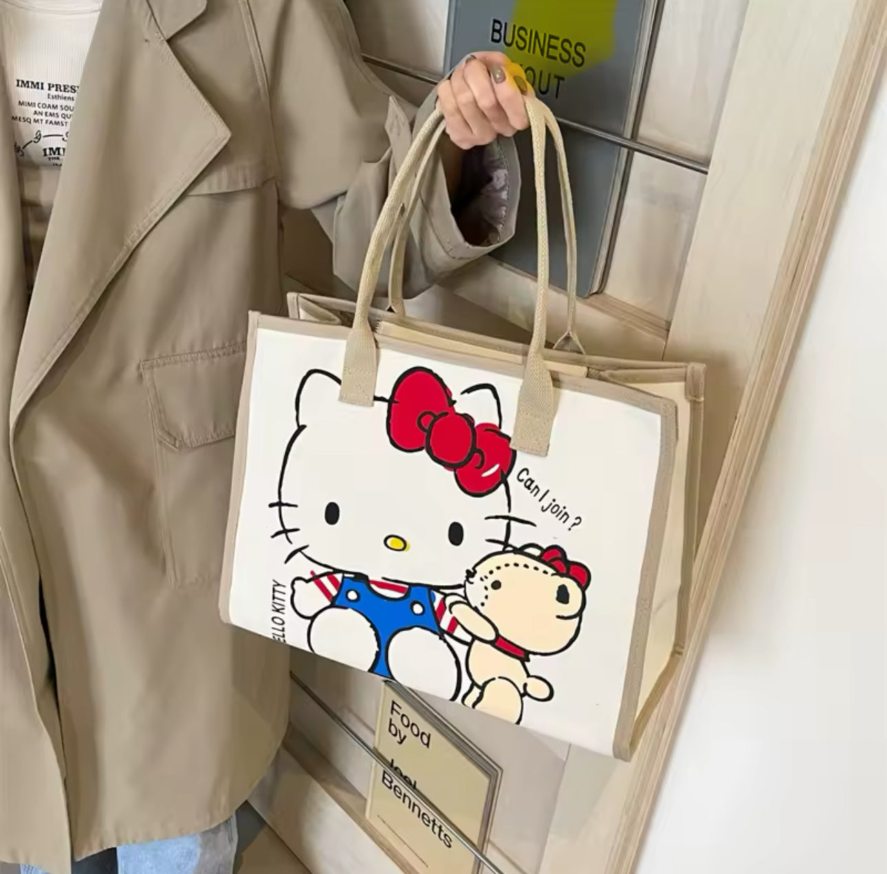 Hello Kitty Canvas Tote Bag