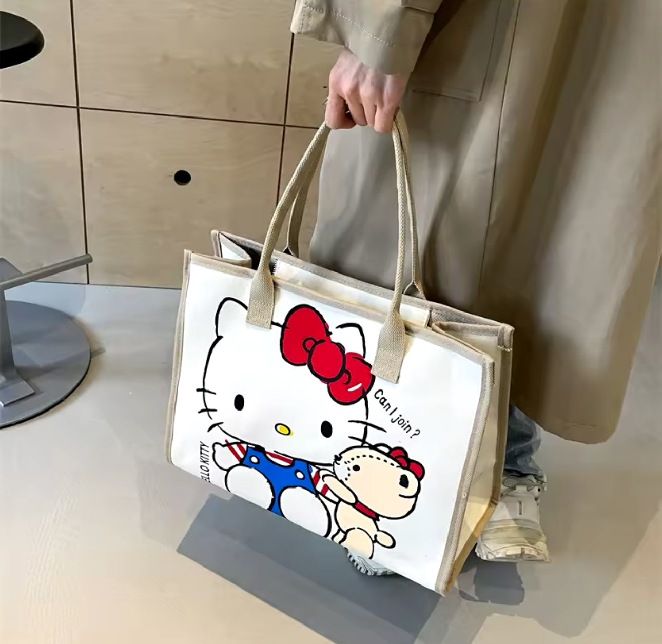 Hello Kitty Canvas Tote Bag