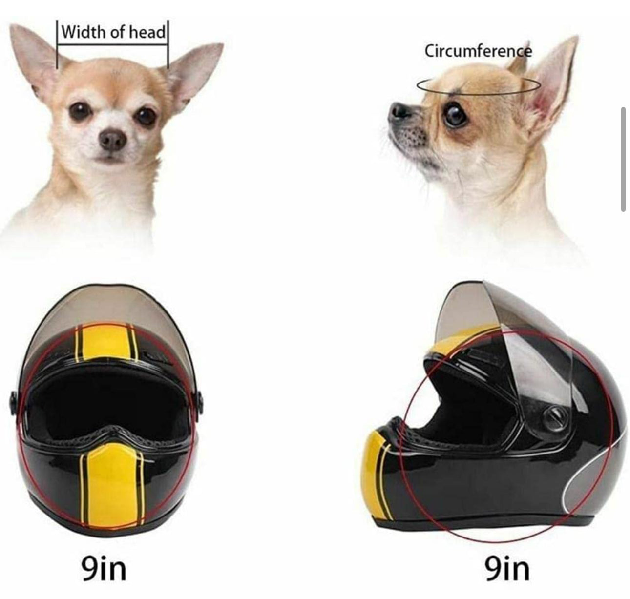 Louie’s “93” Black Mini Pet Motorcycle Helmet