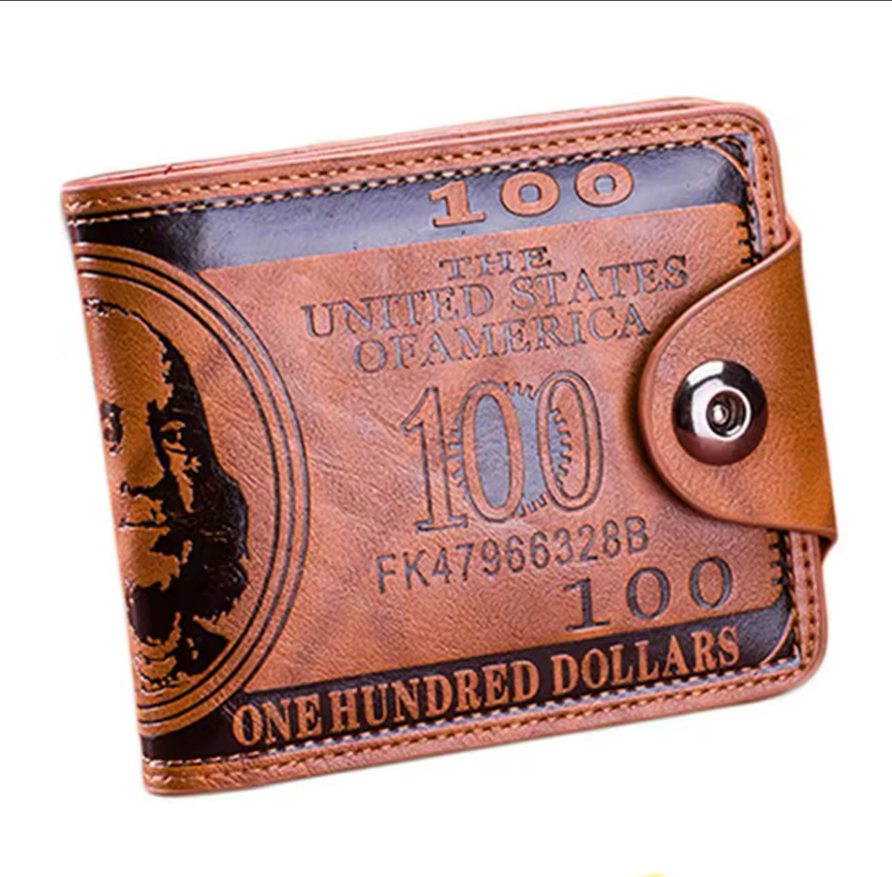 Luxury Leather $100 Dollar Bill Wallet – Stylish and Spacious Design