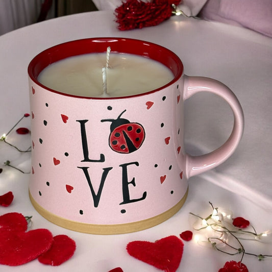 Love Bug Mug Soy Candle