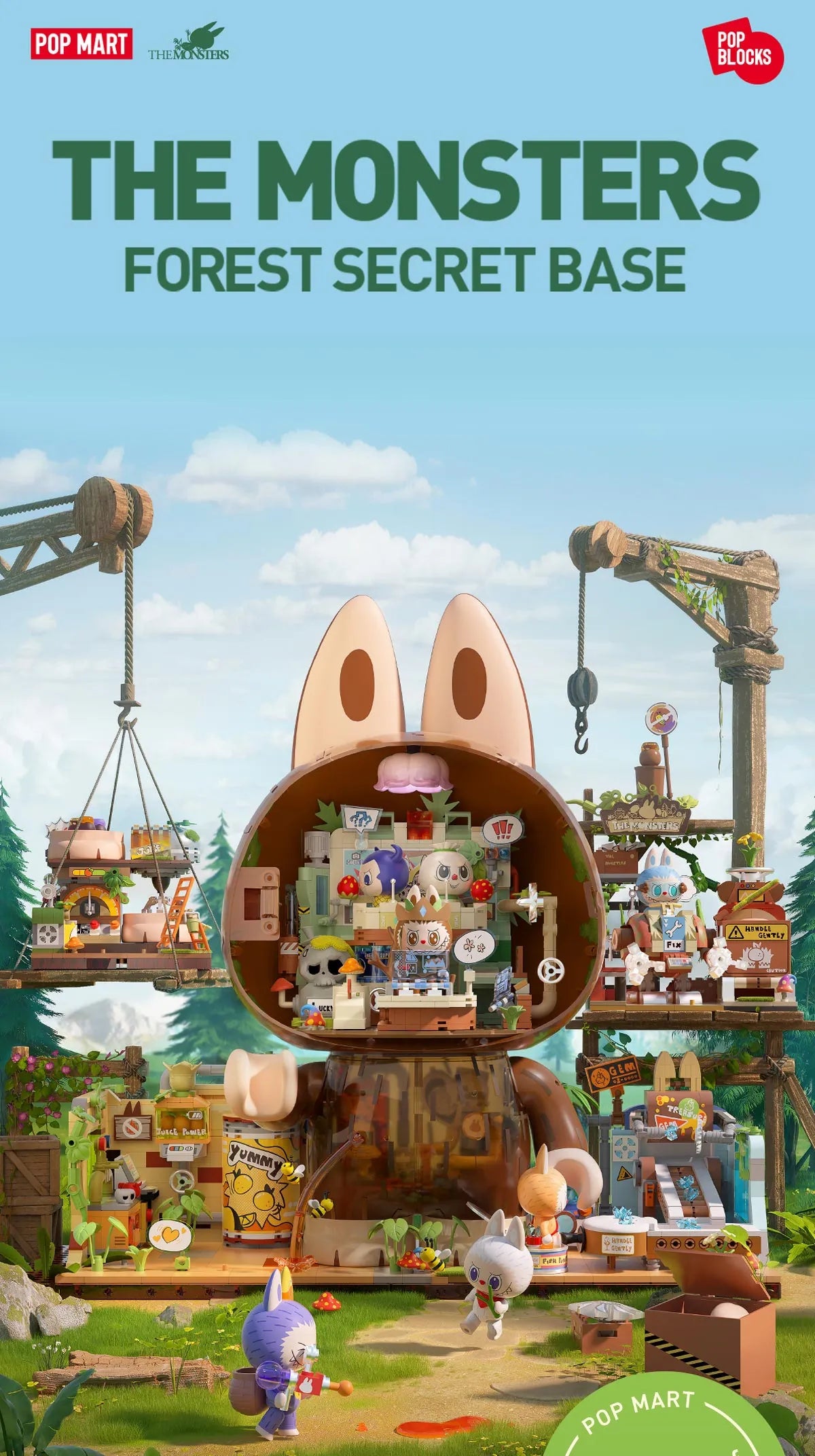 Pop Blocks The Monsters Rolling Gems