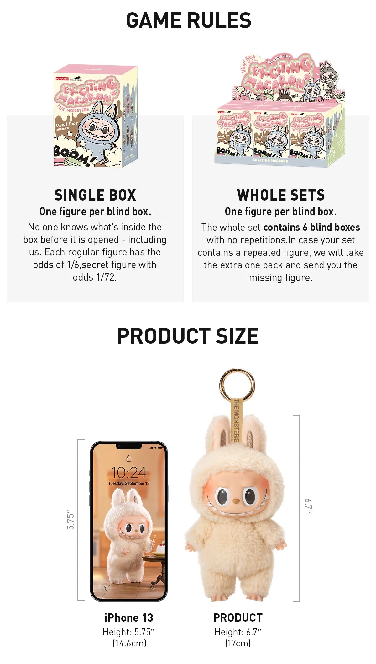Pop Mart The Monsters Labubu Series - Version 1, 2, 3
