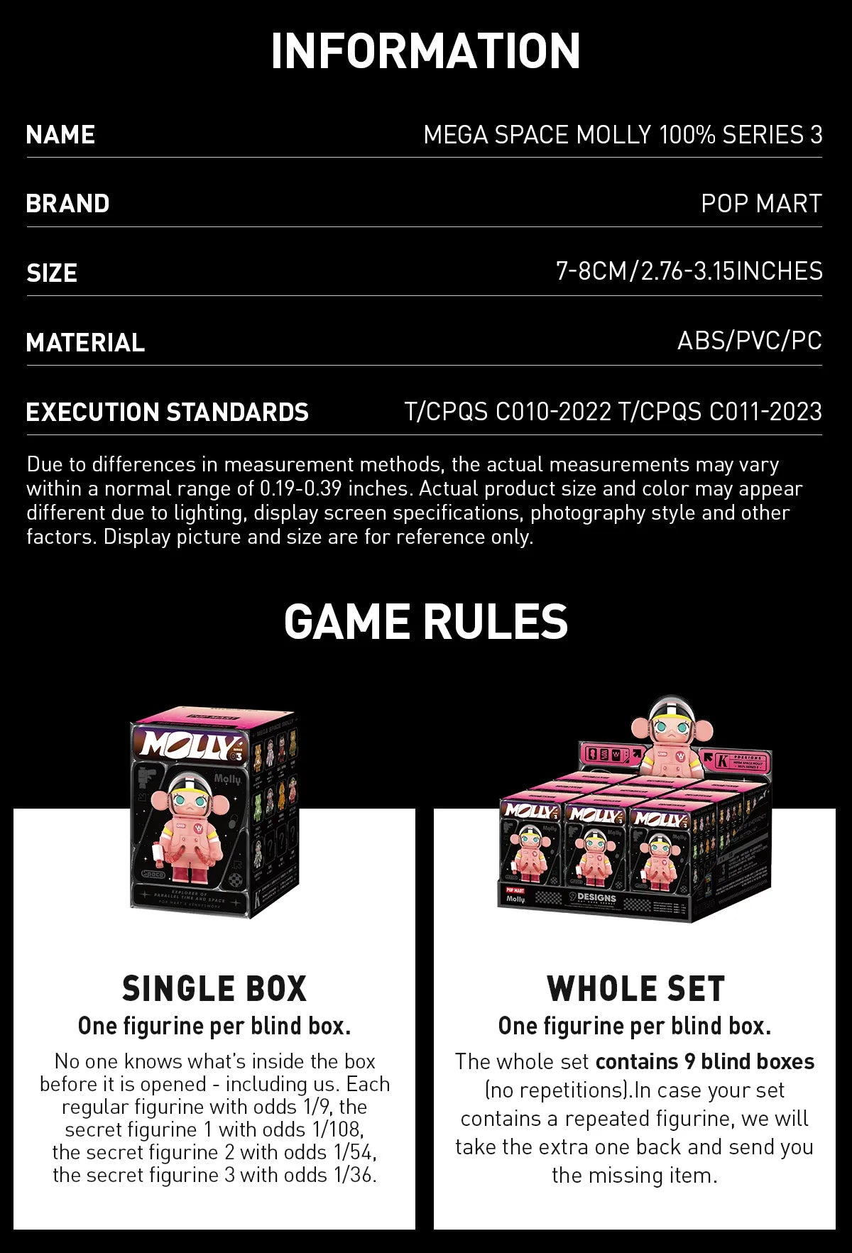 Pop Mart: Space Molly Version 3 Figurine