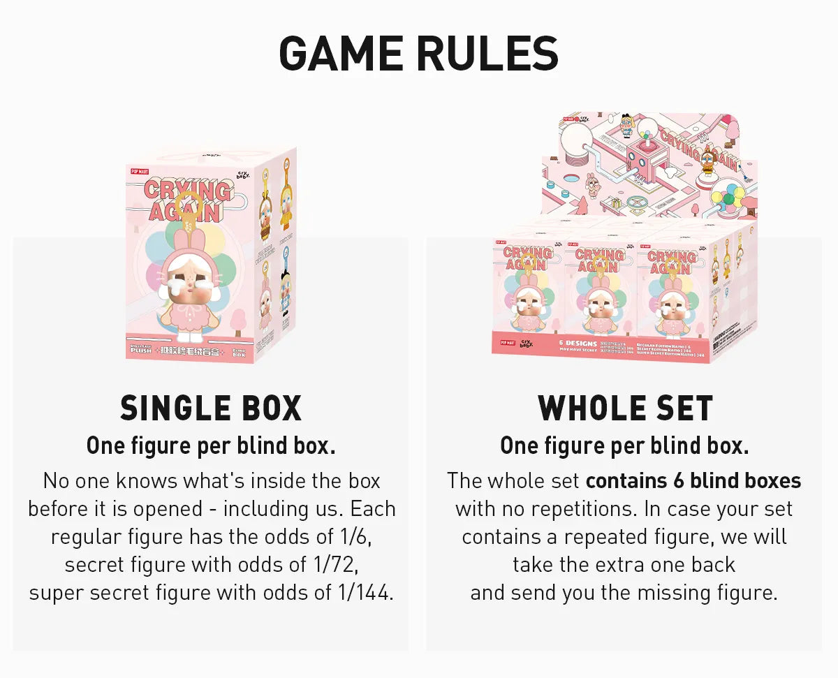 Pop Mart: Cry Baby Crying Again Plush Pendant