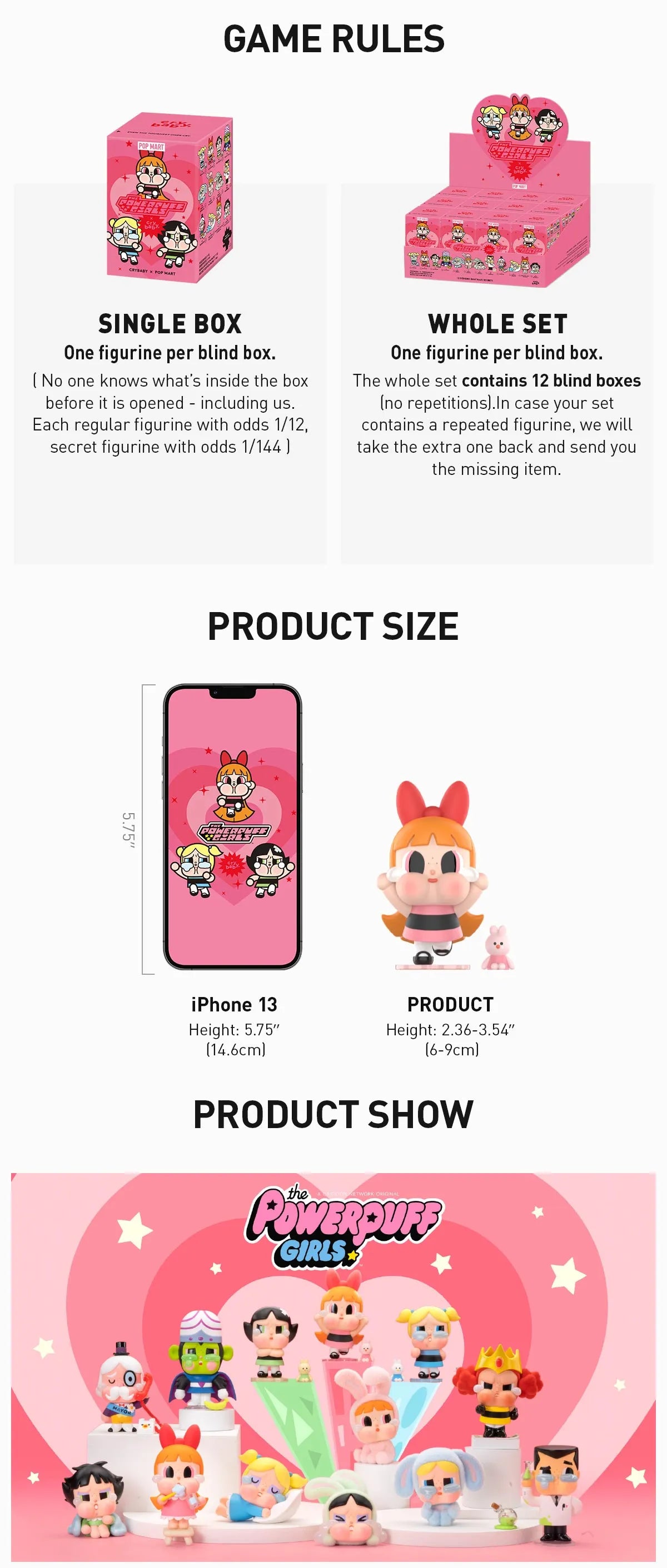 Pop Mart: Cry Baby Powerpuff Girls Figurine