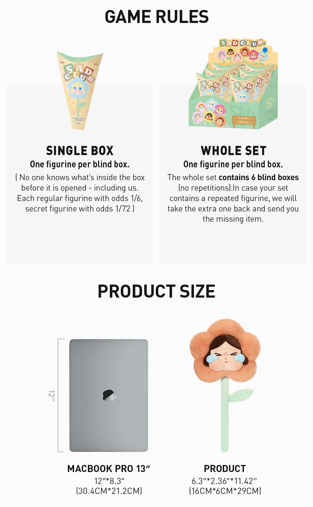 Pop Mart: Cry Baby Sad Club Flowers