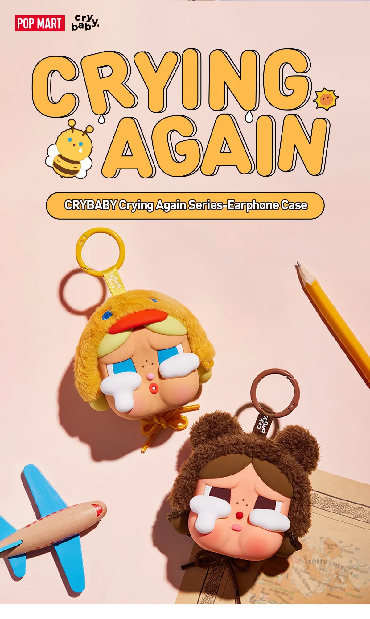 Pop Mart: Cry Baby Crying Again Earphone Case