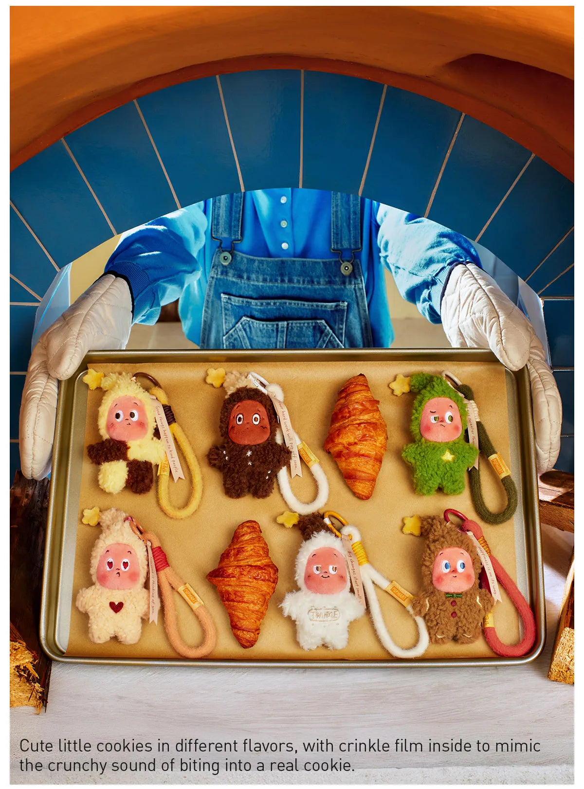 Pop Mart: Twinkle Twinkle Savor the Moment Series-Fresh-Baked Mini Cookies Plush Pendant Blind Box