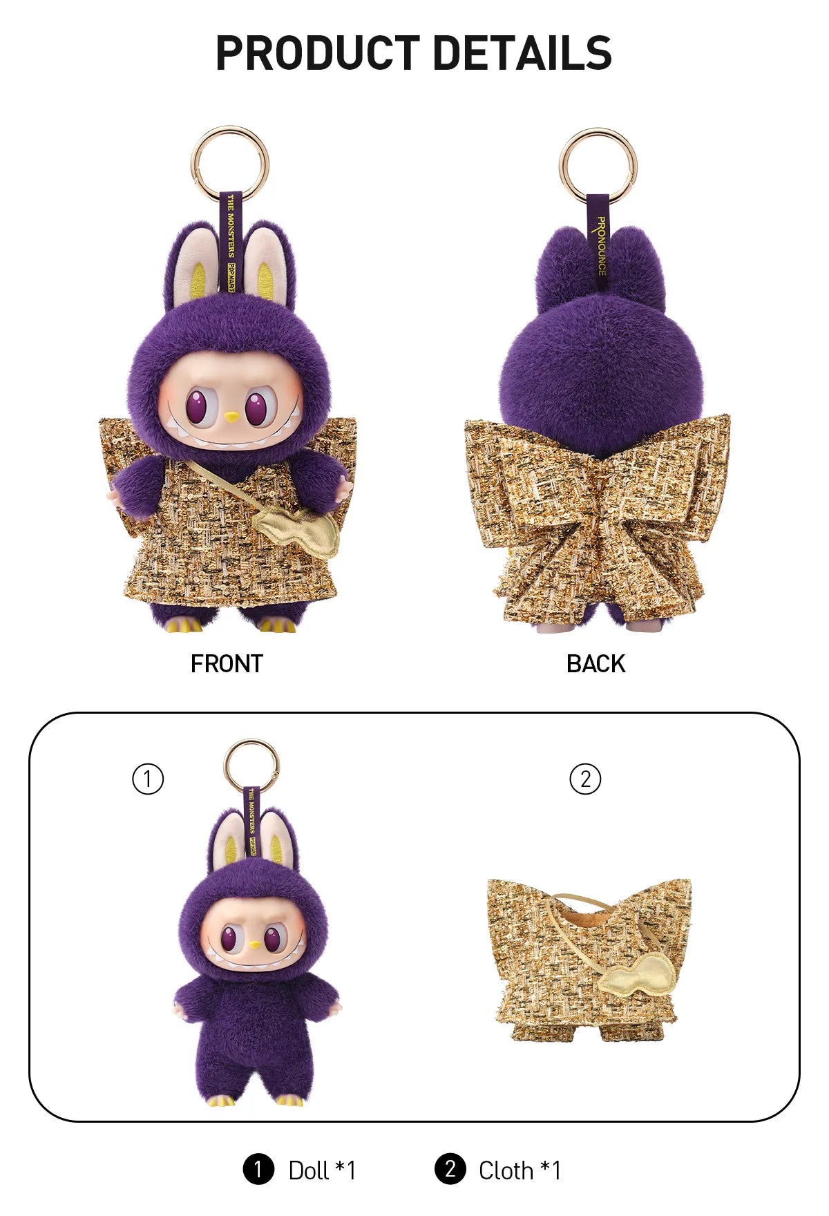 Pop Mart: The Monsters Wings of Fortune Vinyl Plush Hanging Card