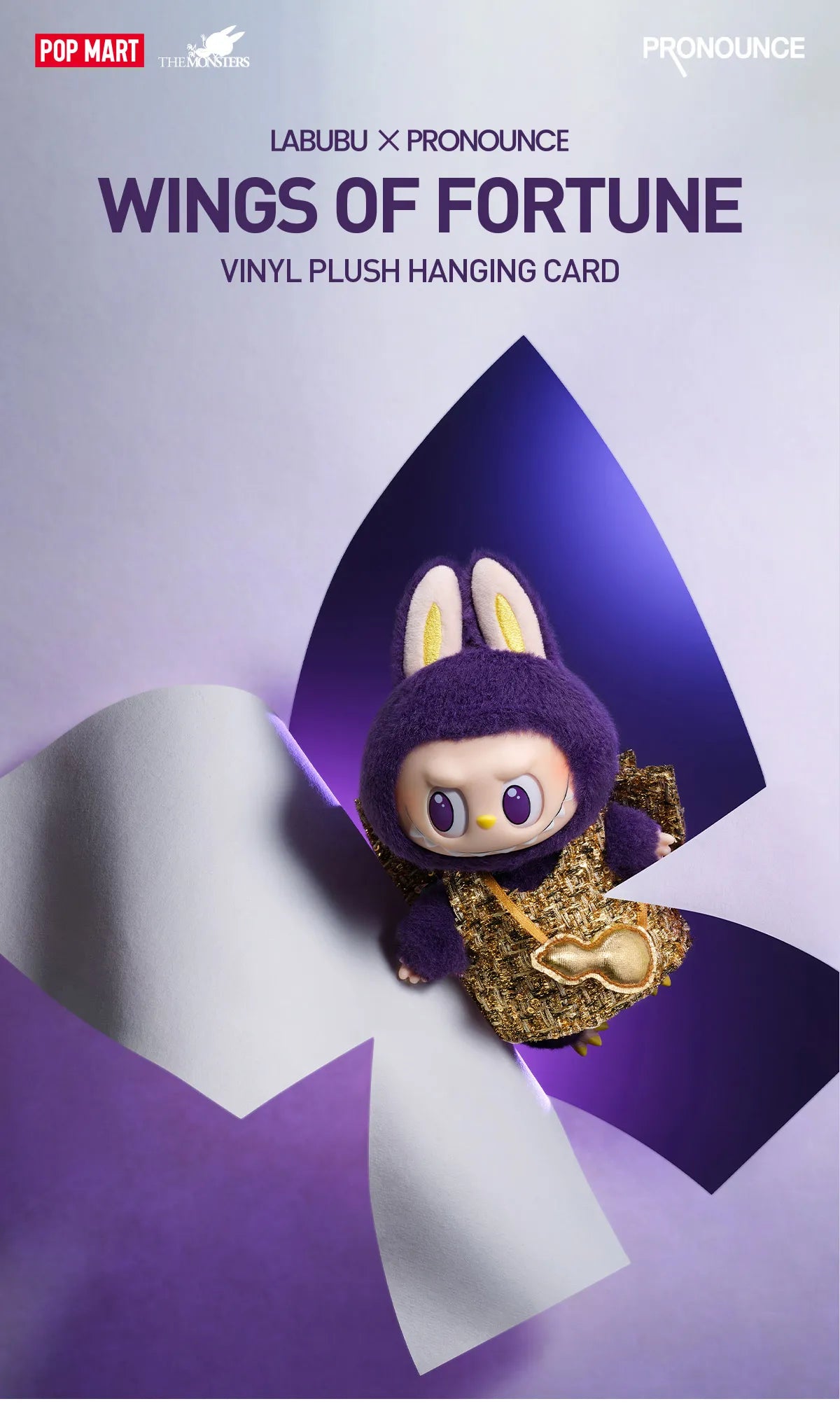 Pop Mart: The Monsters Wings of Fortune Vinyl Plush Hanging Card