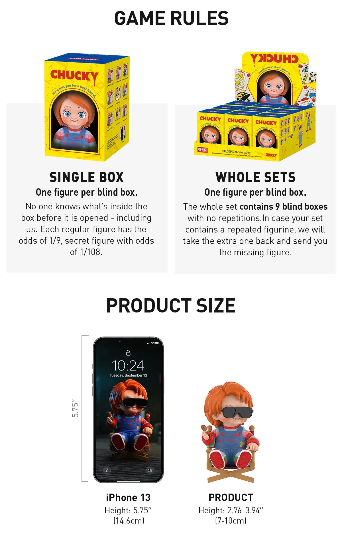 Pop Mart: Chucky Series Figurine Blind Box