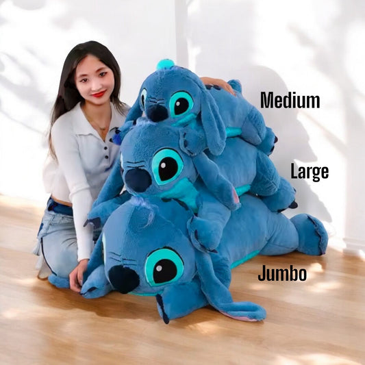 Disney Kawaii Stitch Plush Toy – Soft Cartoon Sleeping Pillow and Room Décor