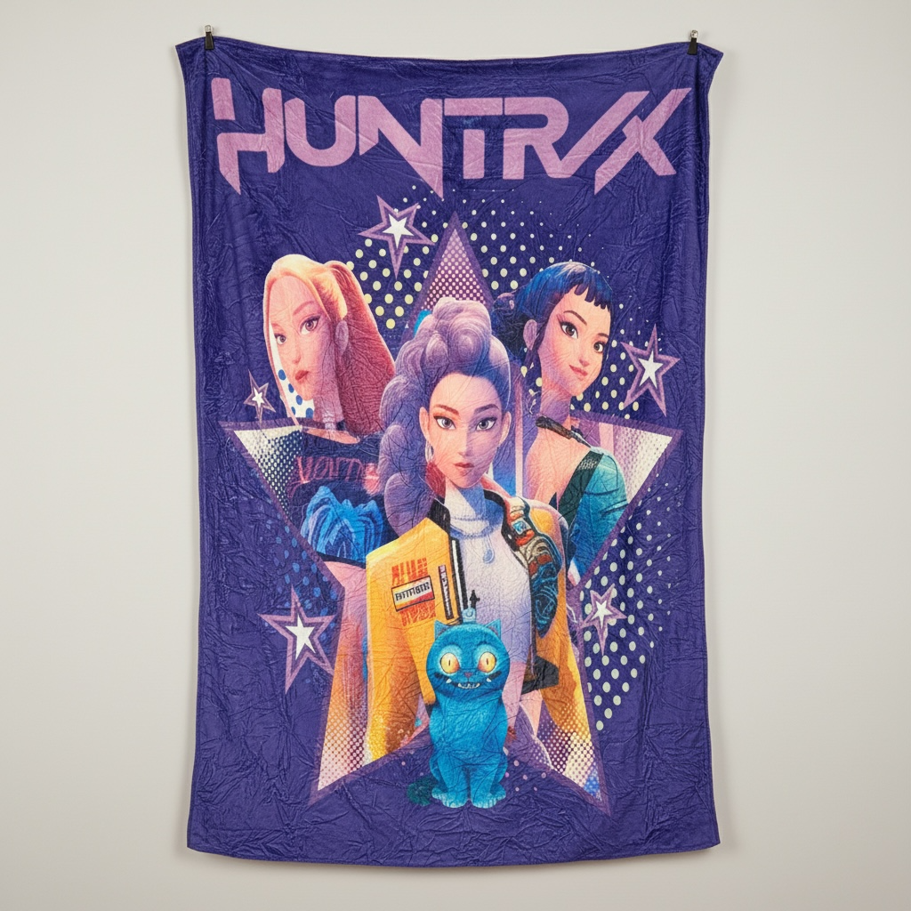 K-Pop Demon Hunter Fleece Blanket