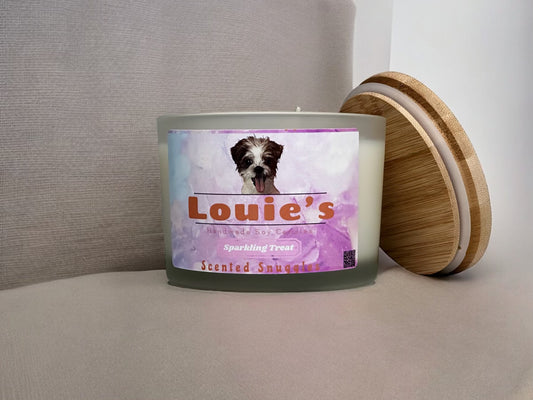 Louie’s Scented Snuggles Soy Candle - Sparkling Treat