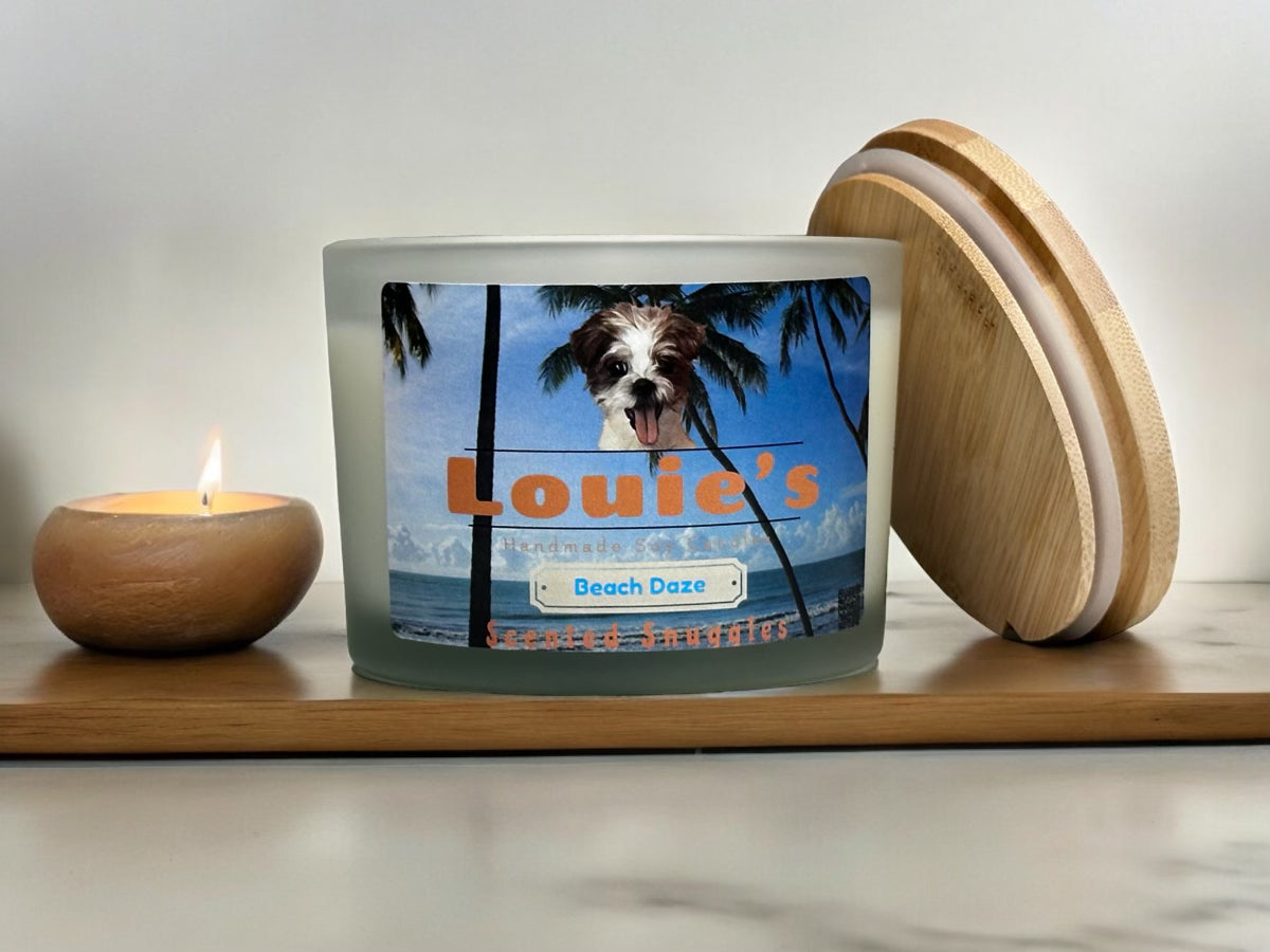 Louie’s Scented Snuggles Soy Candle - Beach Daze