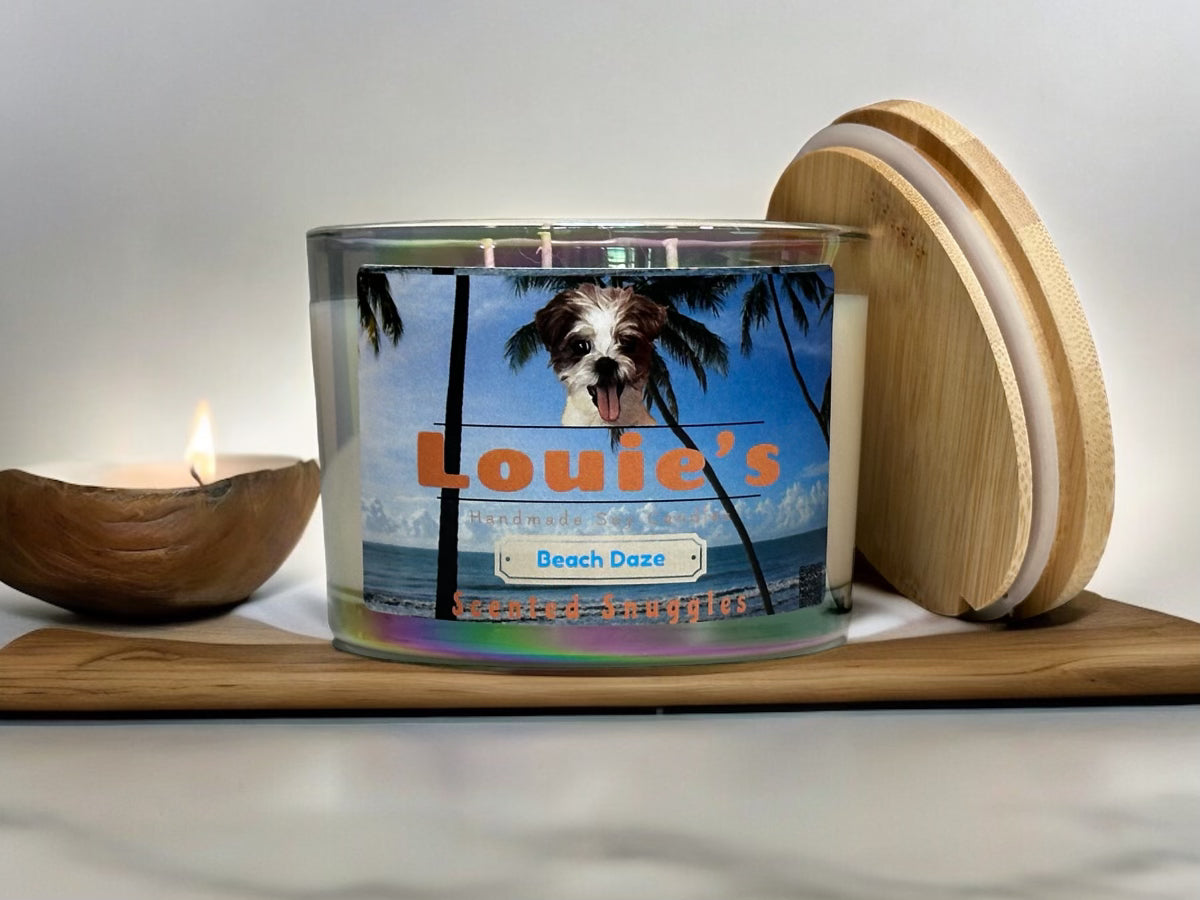 Louie’s Scented Snuggles Soy Candle - Beach Daze