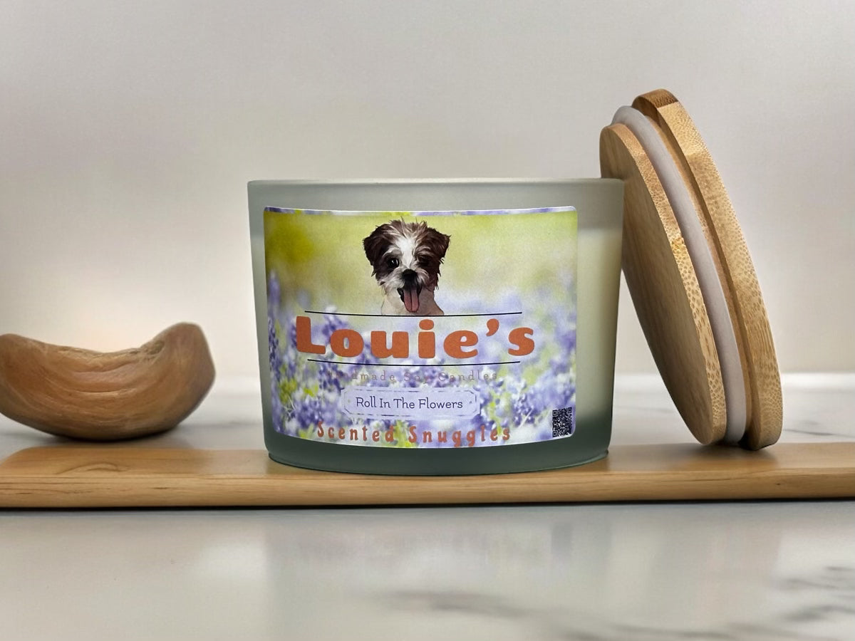 Louie’s Scented Snuggles Soy Candle - Roll In The Flowers