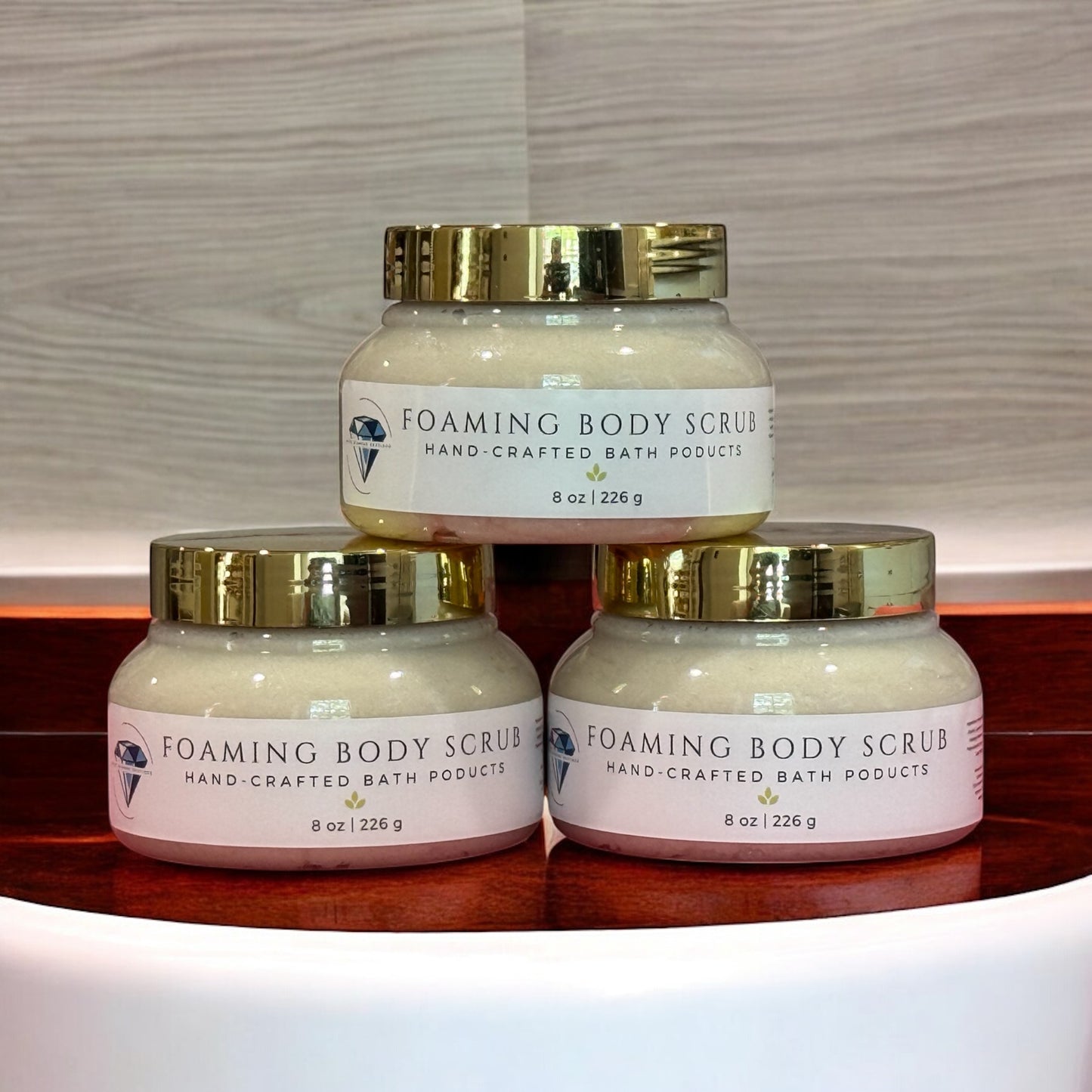Foaming Body Scrub - Hand-Crafted Bath Products