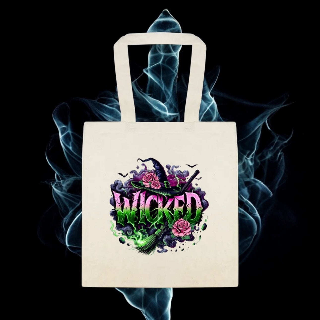 Wicked Movie-Inspired Cotton Canvas Tote Bag – Choose from 3 Magical Designs