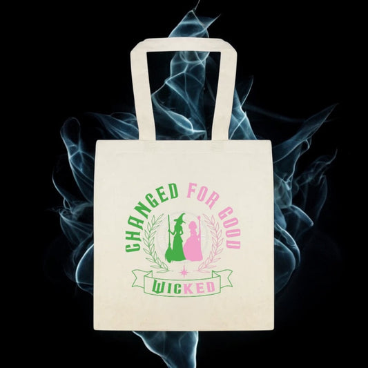 Wicked Movie-Inspired Cotton Canvas Tote Bag – Choose from 3 Magical Designs