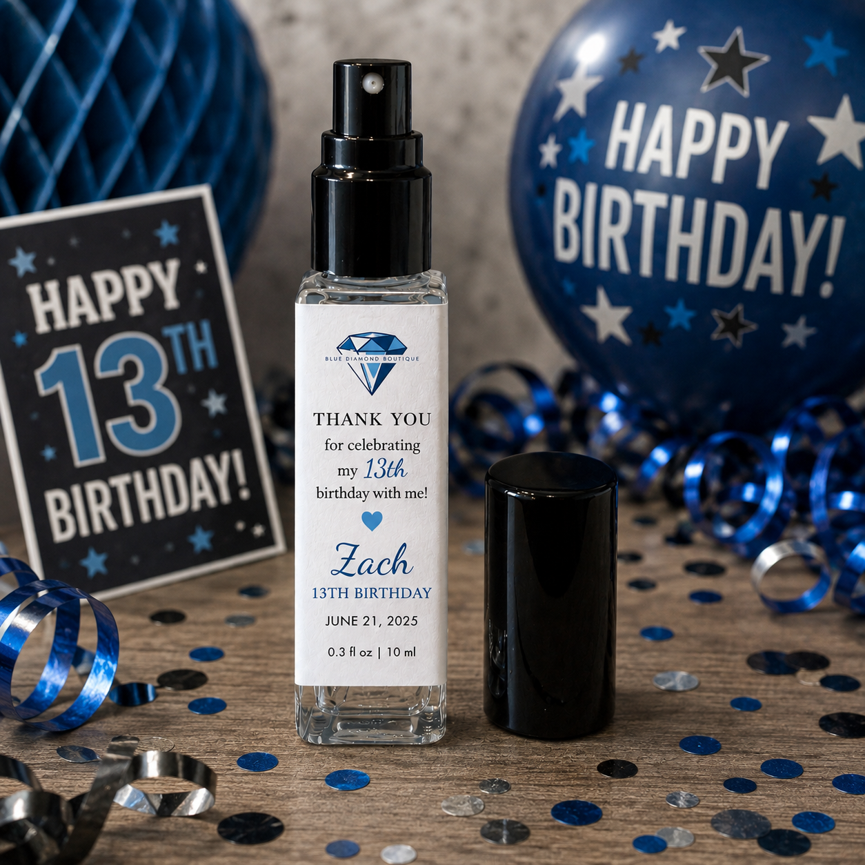 Personalized Perfume Birthday Favors – Custom 10 mL Artisan Perfume