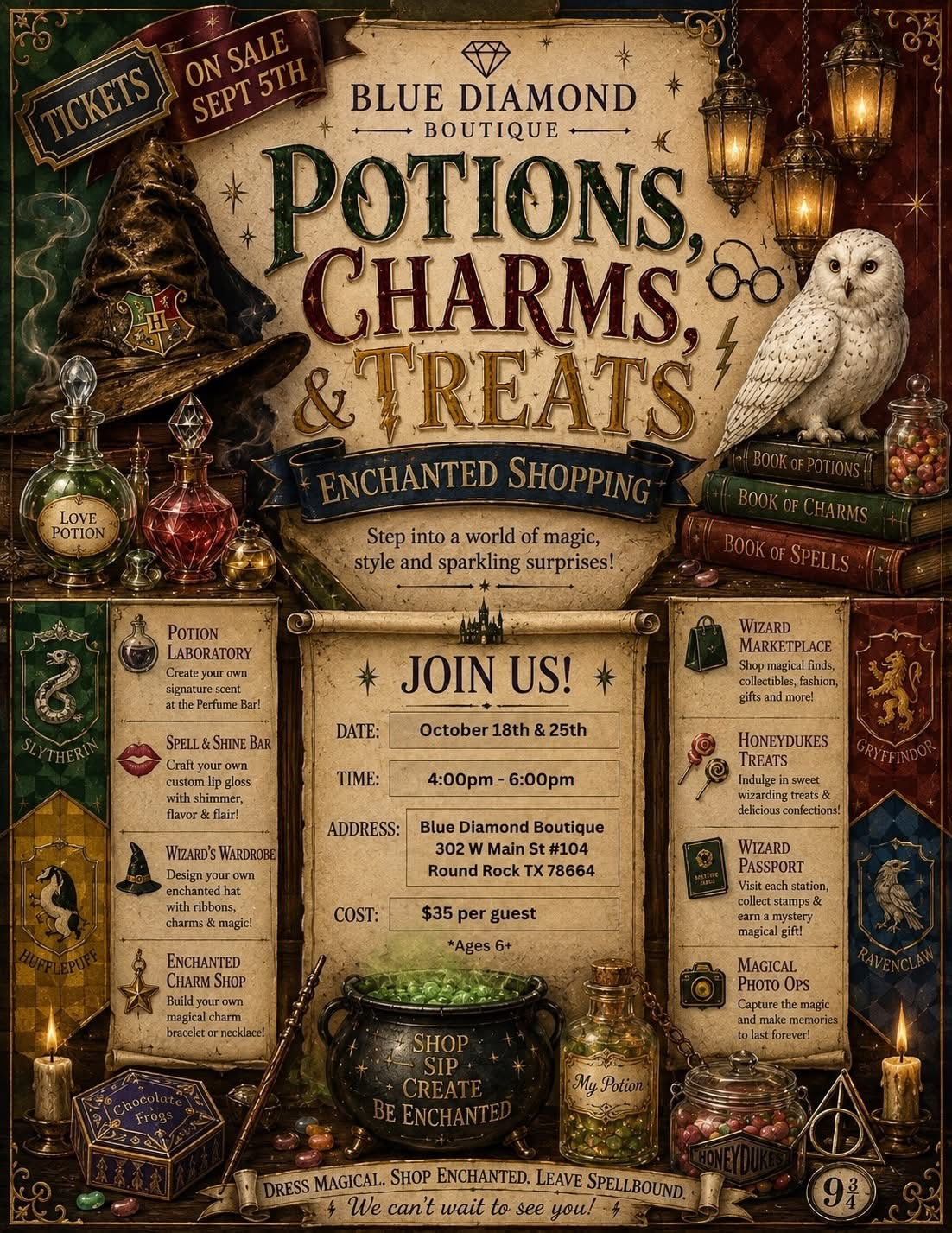 Potions, Charms, & Treats eTicket - October
25th