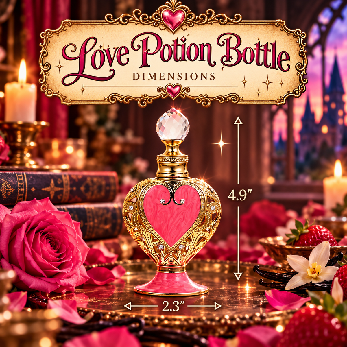 Love Potion No. 1 & No. 2 – Enchanted Heart Perfume Bottle