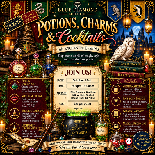 Potions, Charms, & Cocktails eTicket -
Saturday October 31st