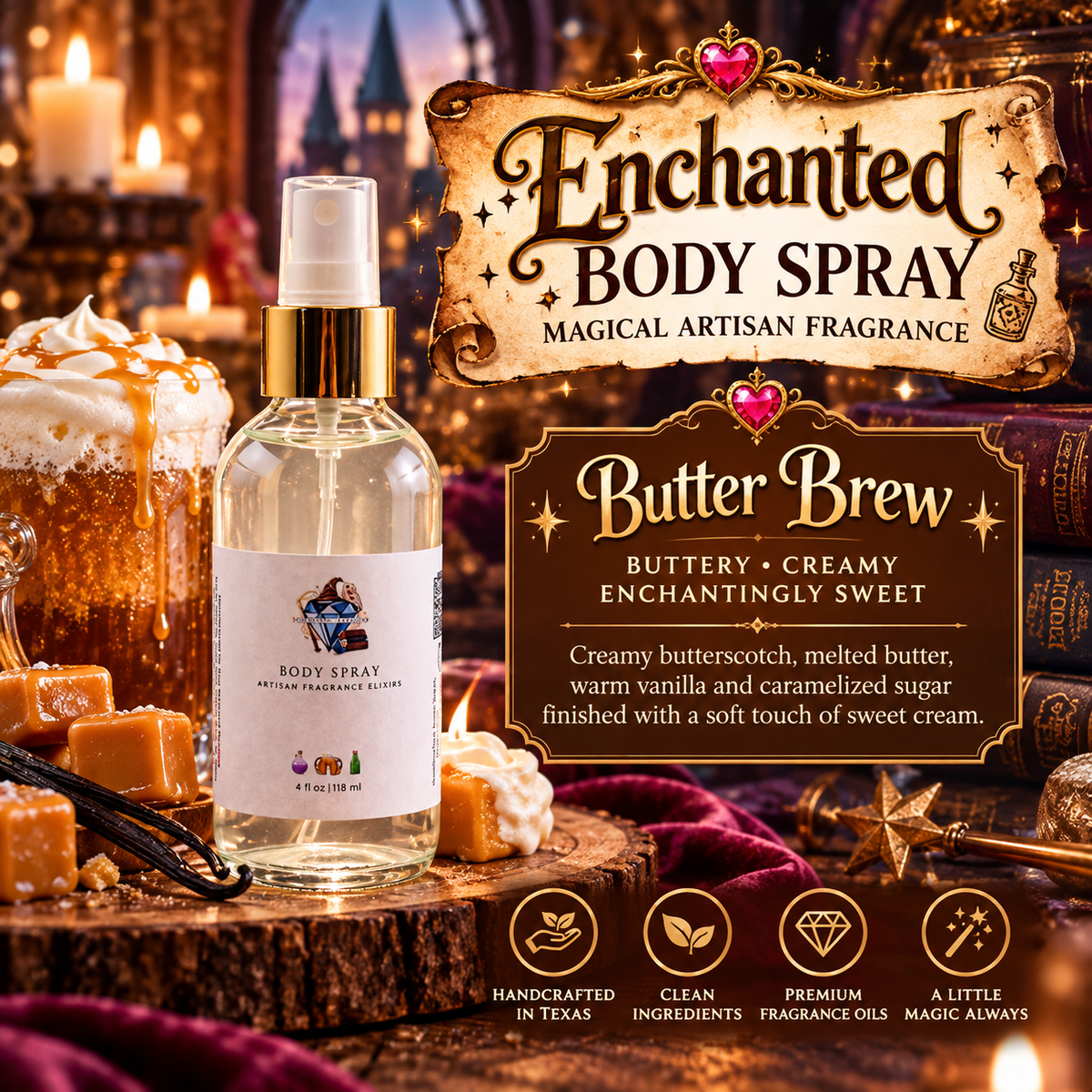Enchanted Body Spray – Magical Artisan Fragrance