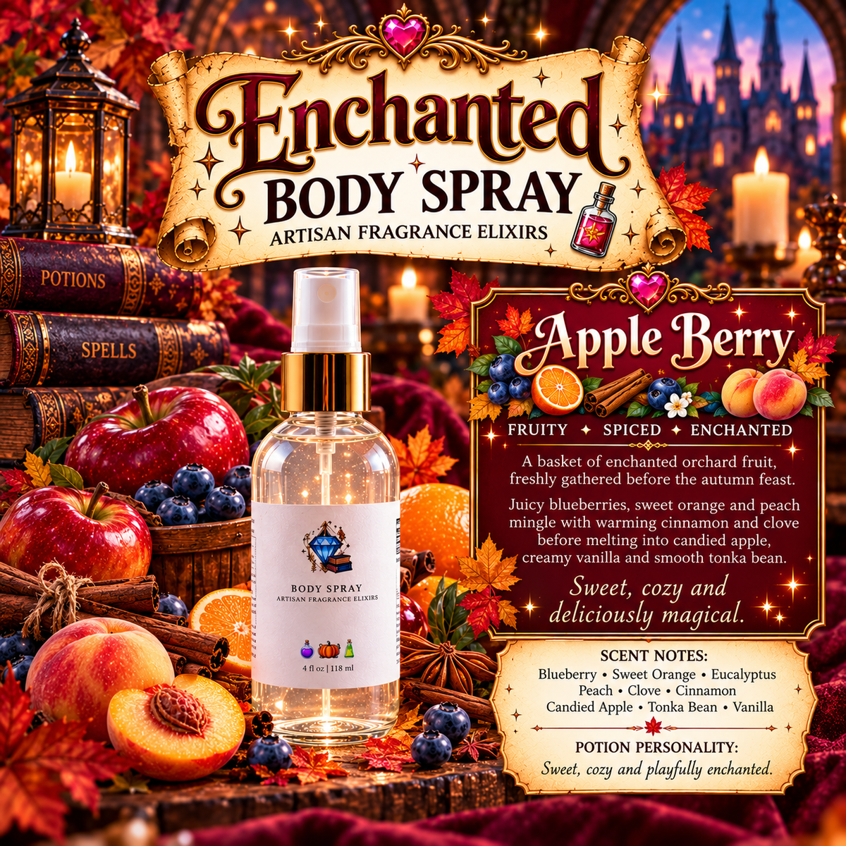 Enchanted Body Spray – Magical Artisan Fragrance