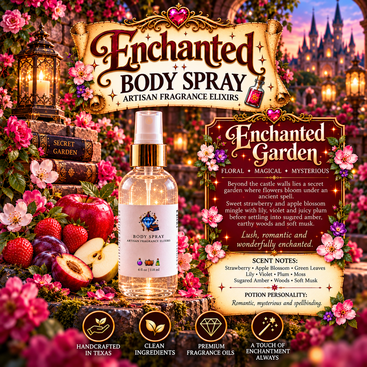 Enchanted Body Spray – Magical Artisan Fragrance