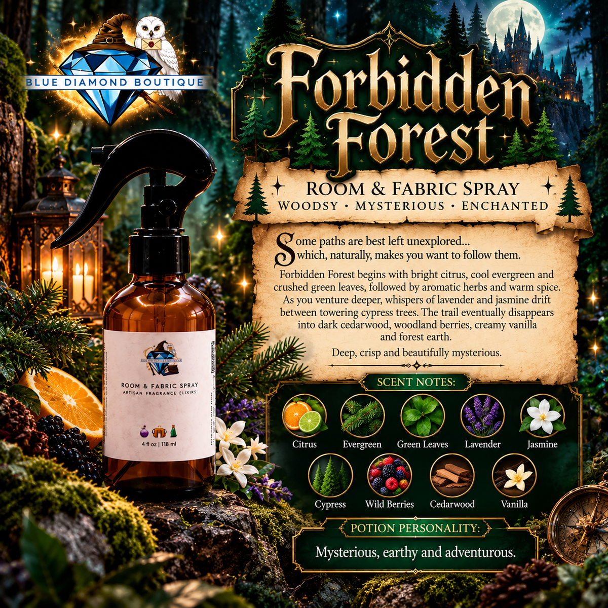 Enchanted Room & Fabric Spray – Magical Home Fragrance