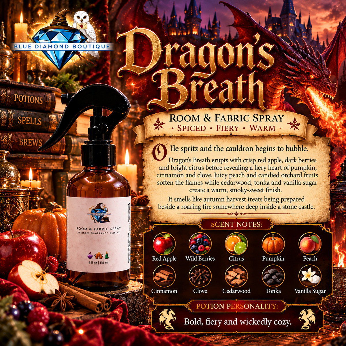 Enchanted Room & Fabric Spray – Magical Home Fragrance