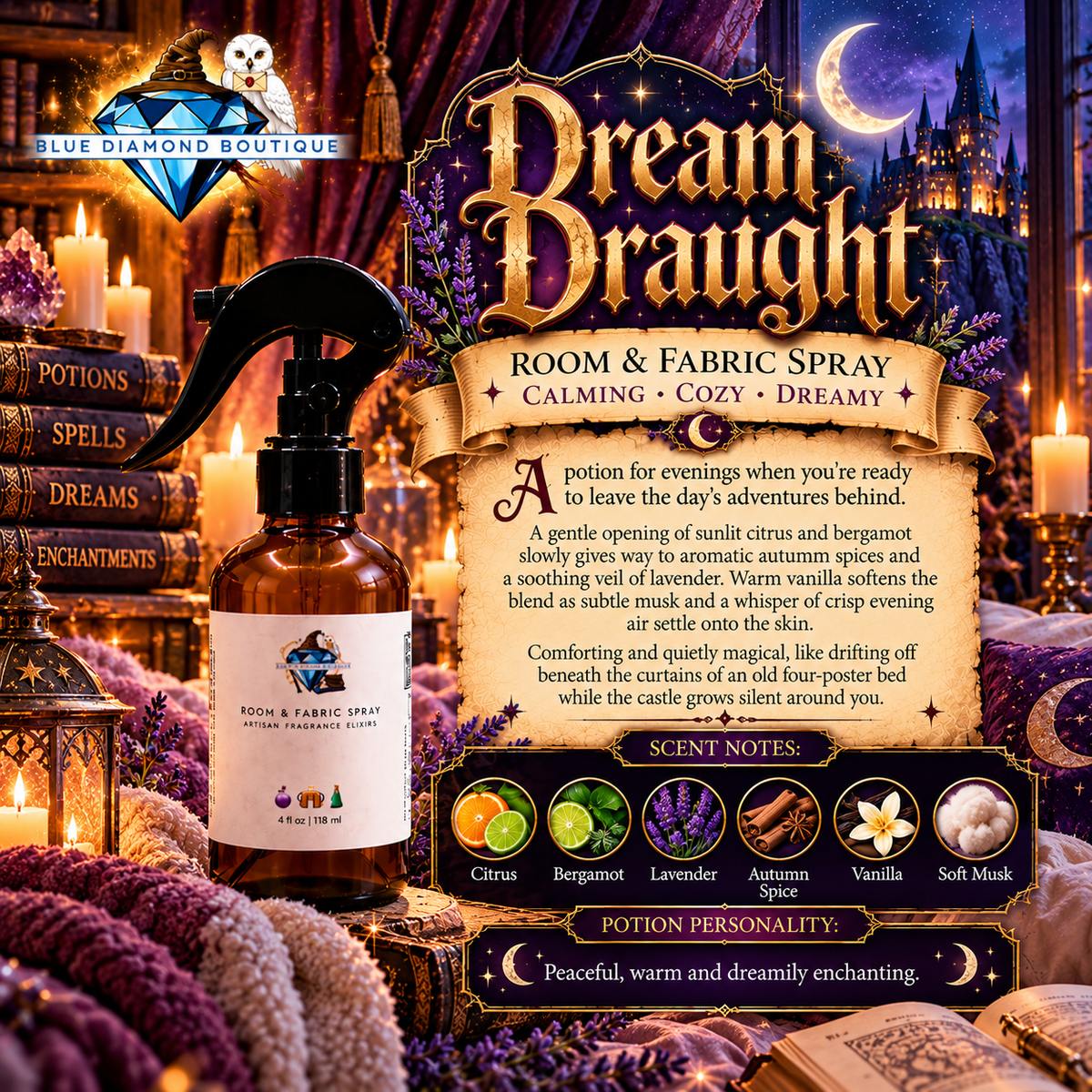 Enchanted Room & Fabric Spray – Magical Home Fragrance
