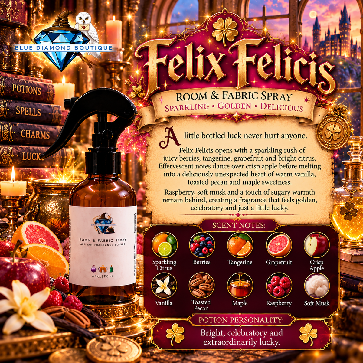 Enchanted Room & Fabric Spray – Magical Home Fragrance