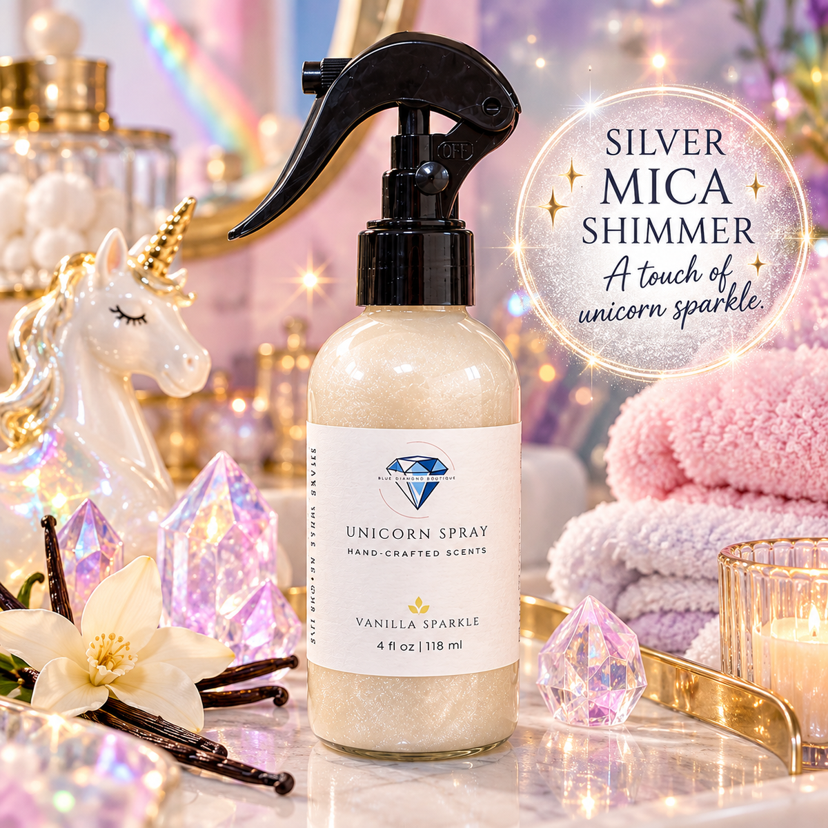 Unicorn Shimmer Moisturizing Body Spray – (4 oz)