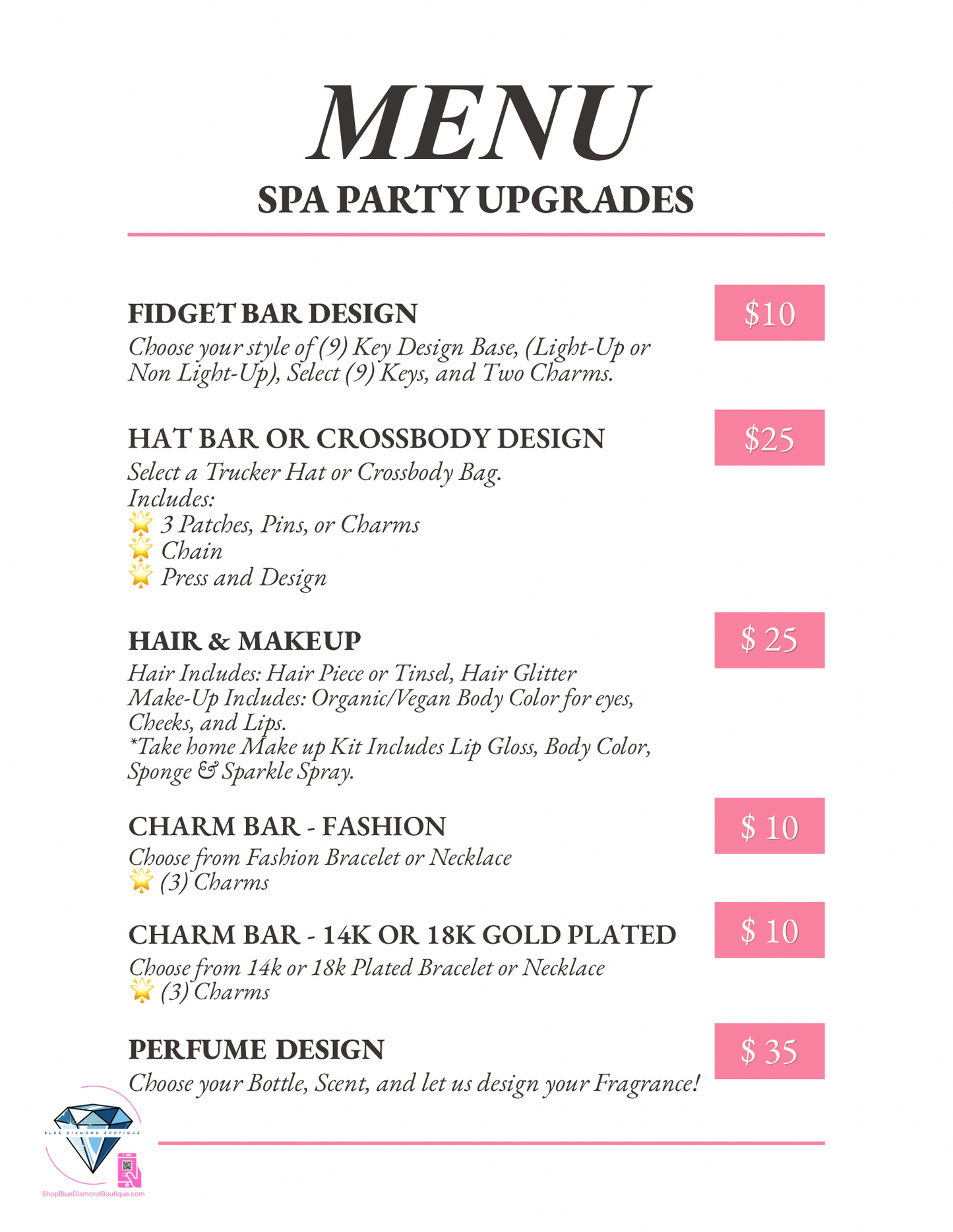 Beauty Bar: Spa Party for 5 Guests