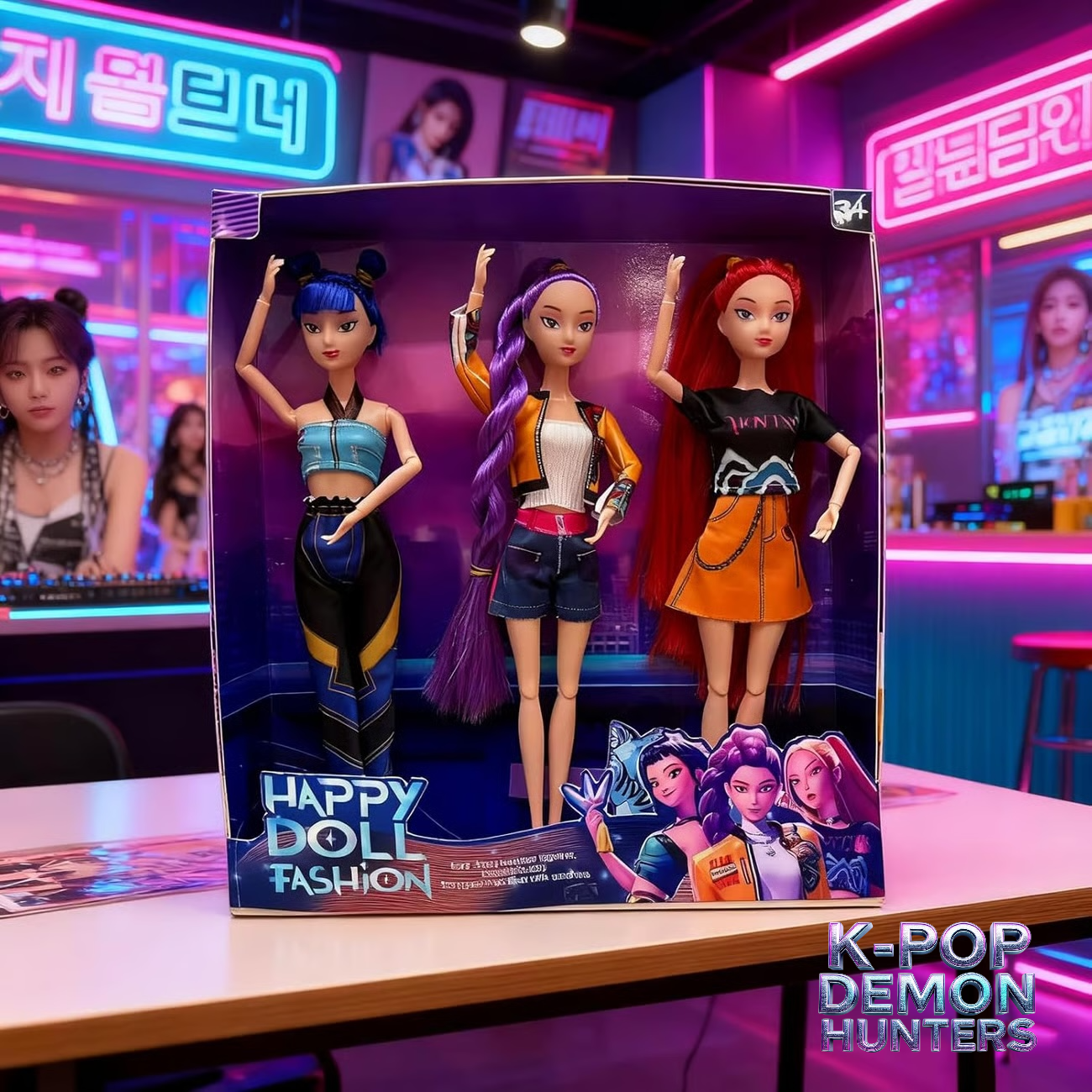 K-Pop Demon Hunter (3) Piece Doll Collection
