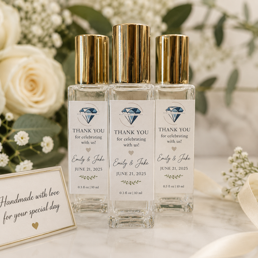 Personalized Perfume Wedding Favors – Custom 10 mL Artisan Perfume