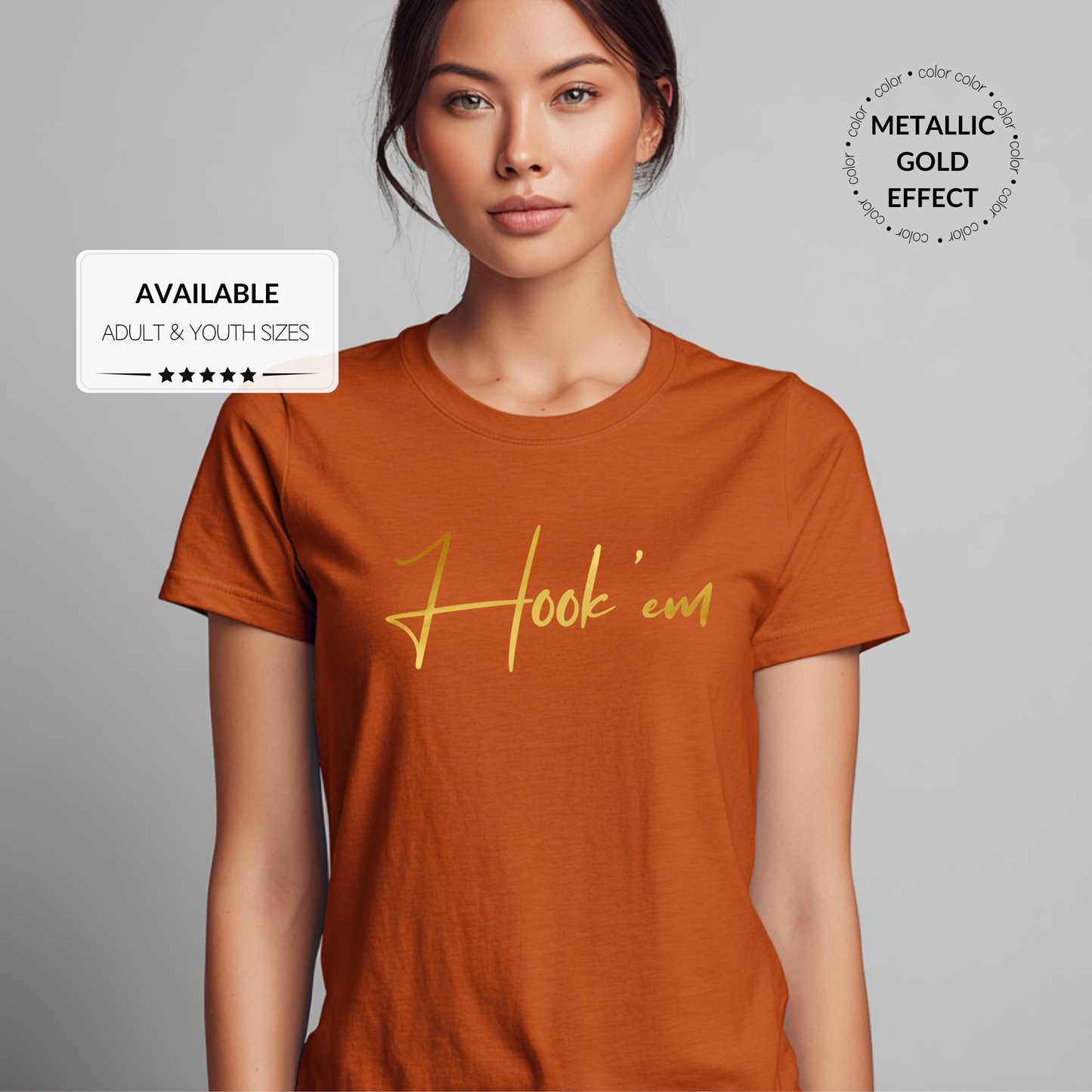Custom Longhorns UT Graphic T-Shirt – Adult & Youth Sizes