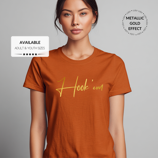 Custom Longhorns UT Graphic T-Shirt – Adult & Youth Sizes