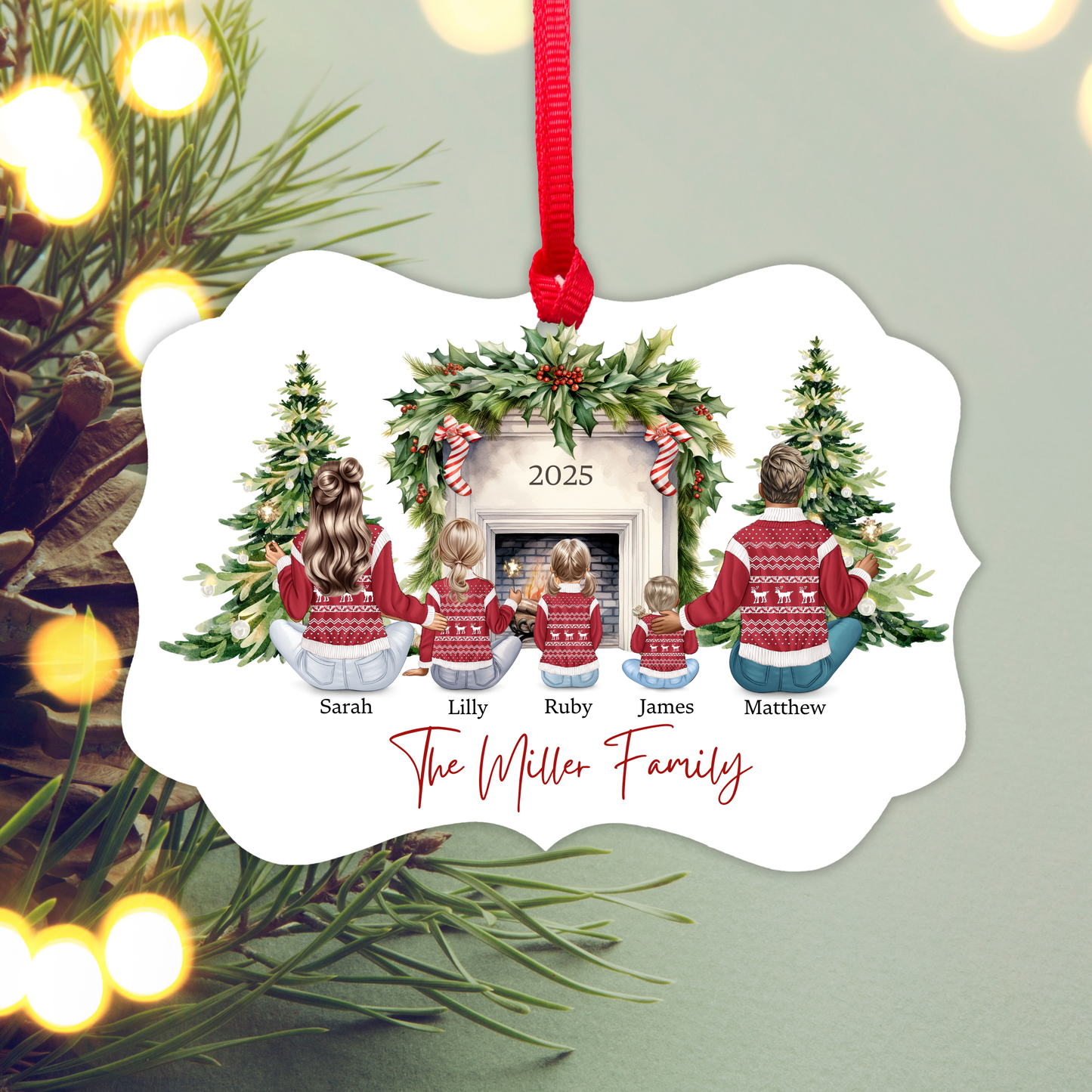 Customizable Family Ornament