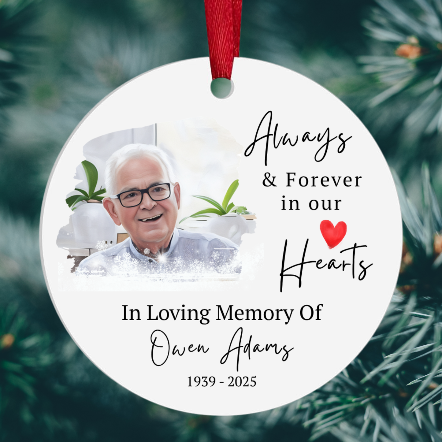 Custom Memorial Ornament