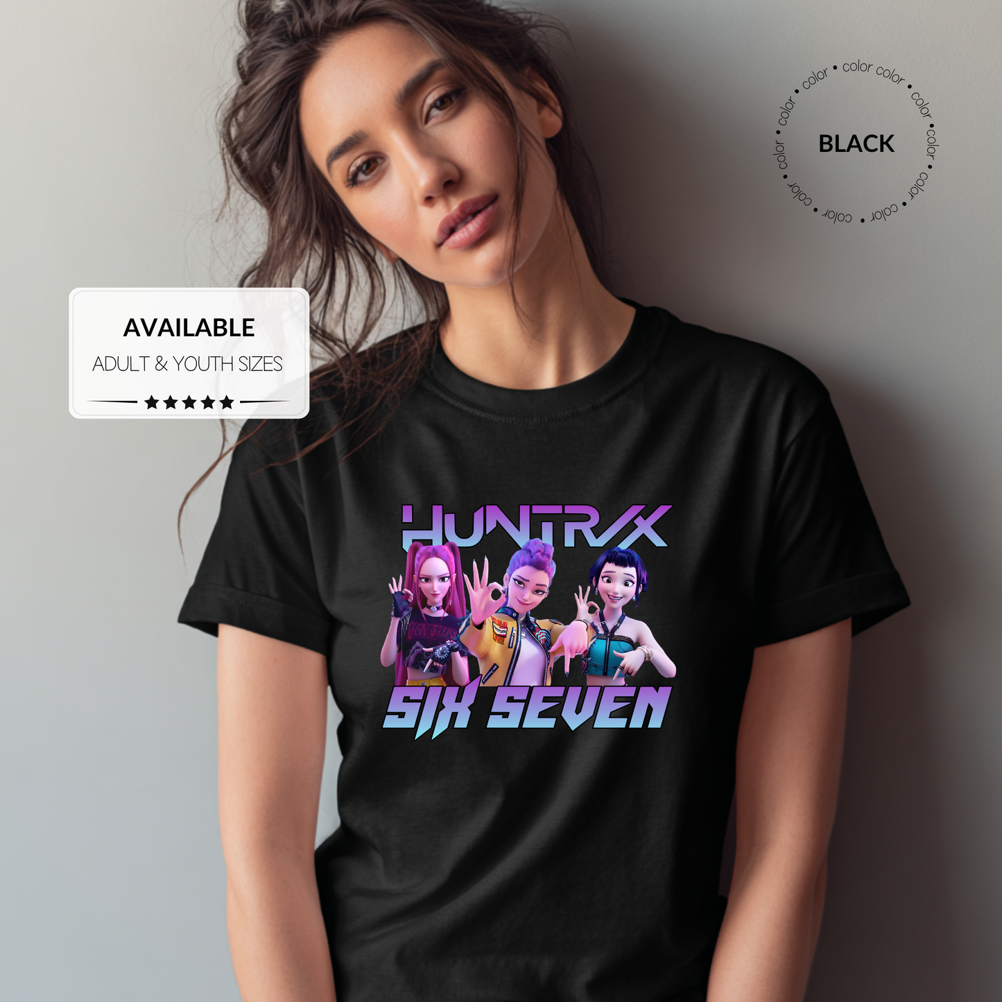 Trendy 6-7 K-Pop Demon Hunter Graphic T-Shirt