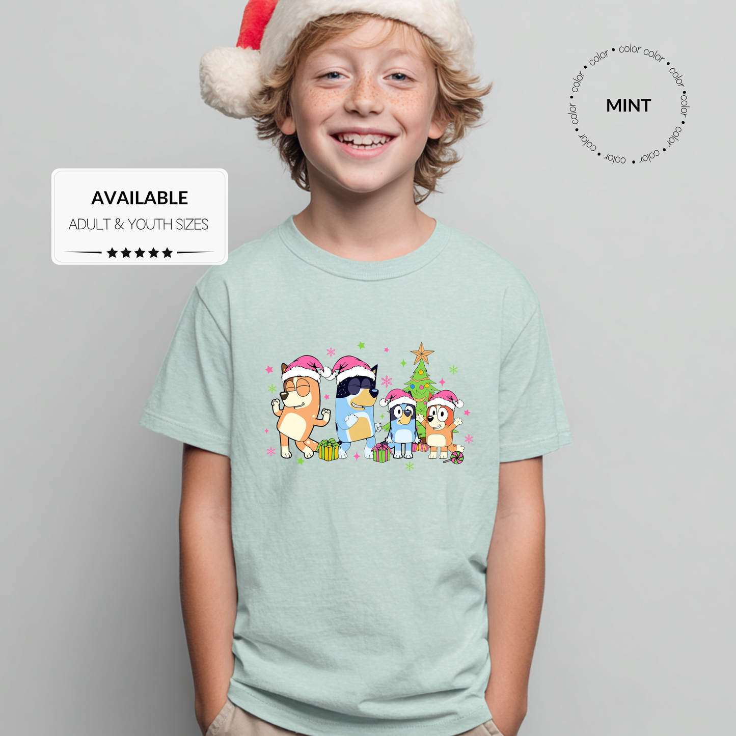 Bluey Family Christmas Shirt