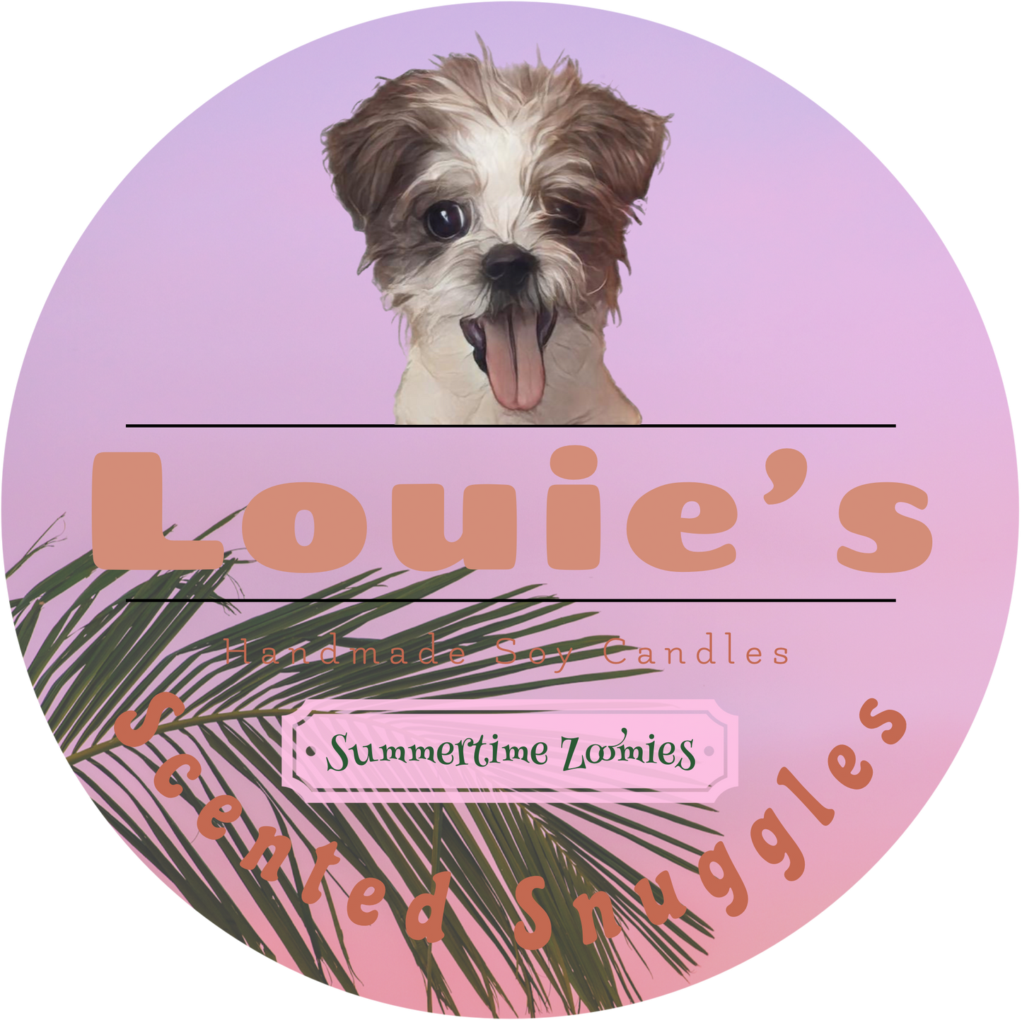 Louie’s Scented Snuggles Soy Candle - Summertime Zoomies