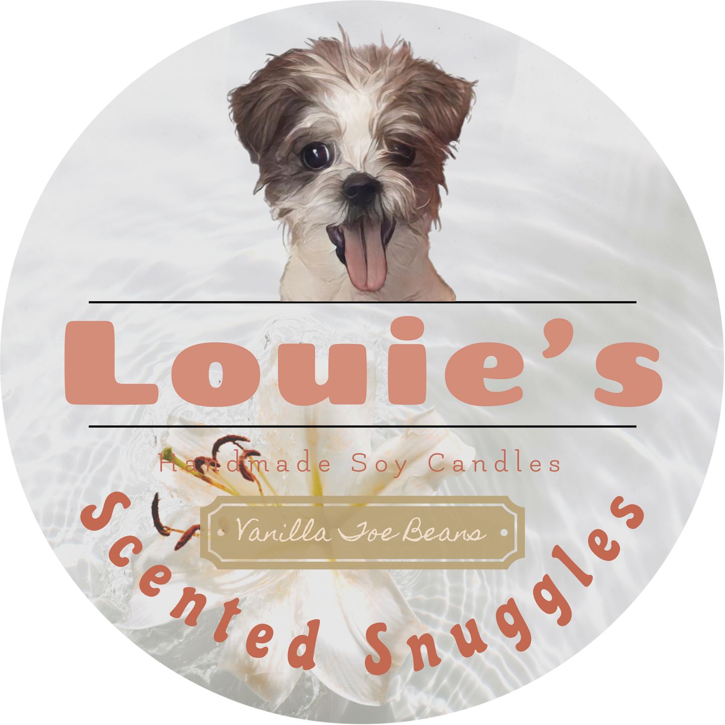 Louie’s Scented Snuggles Soy Candle - Vanilla Toe Beans